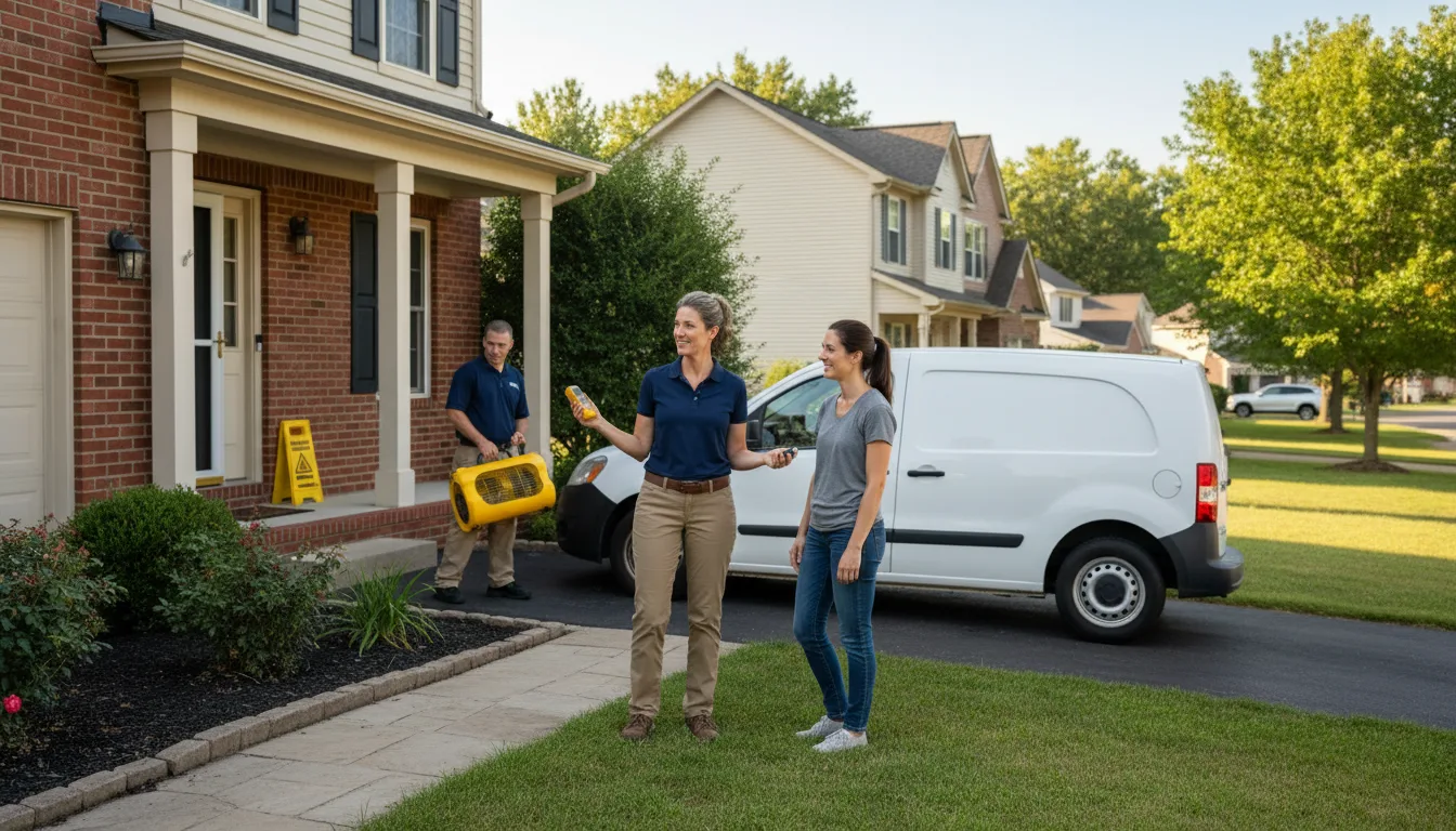 Water restoration image for Dehumidification And Cleanup Services in Estell Manor, NJ